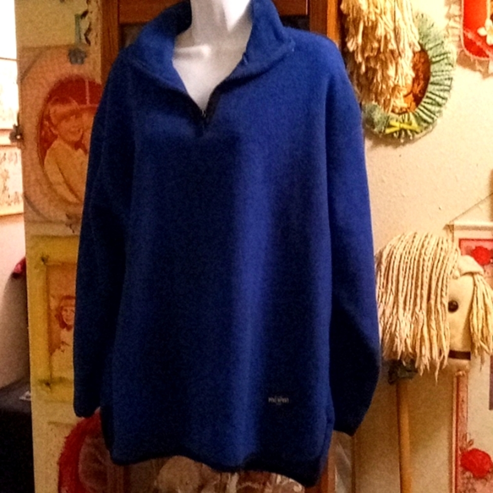 Vintage 90's, Super Soft, Deep Blue with Black Trim, Zip Top
